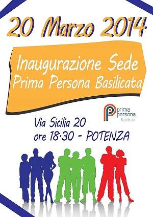 Inaugurazione sede Prima Persona Basilicata